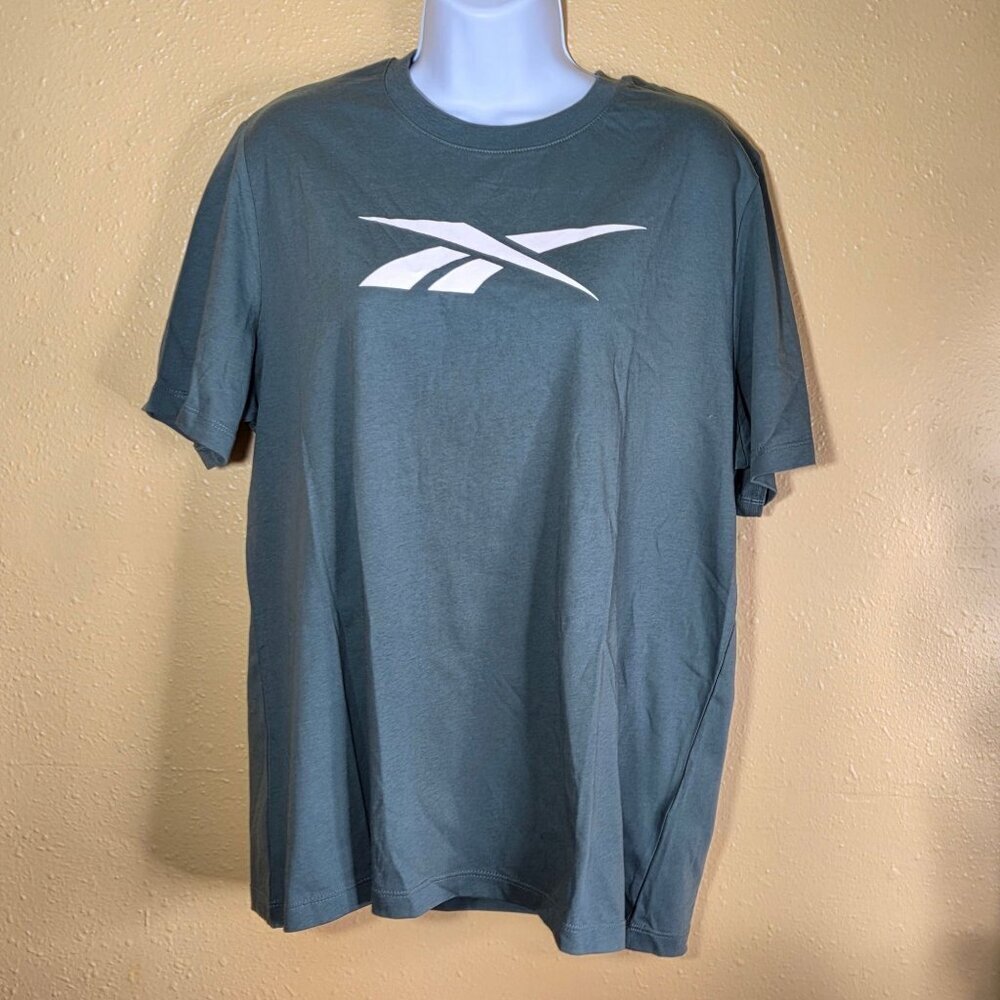 Reebok Vector Graphic Logo Cotton T-Shirt - Escape Green